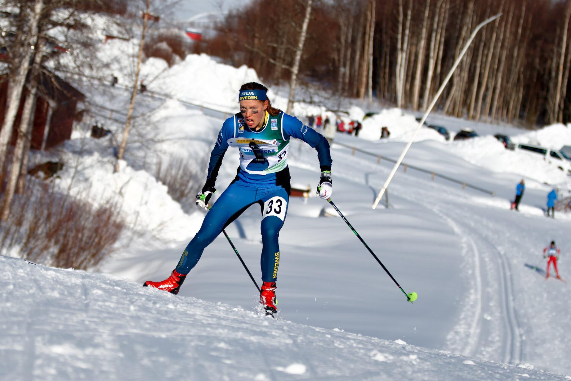 Tove Alexandersson skiing.