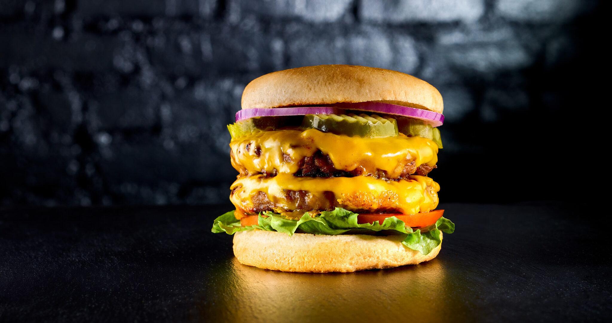 A vegan cheeseburger - from one the Swedish companies withing food tech.